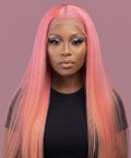 Pink Human blended hair
