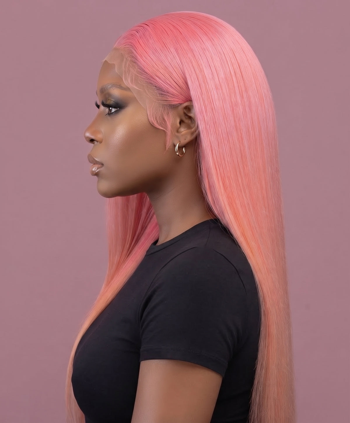 Pink Human blended hair