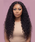 Water wave blended hair