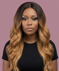 Ombré Honey Blonde Wavy Wig